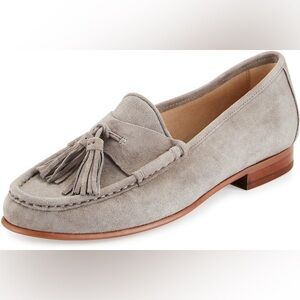 Sam Edelman Therese Suede Tassel Loafer Gray Frost 10